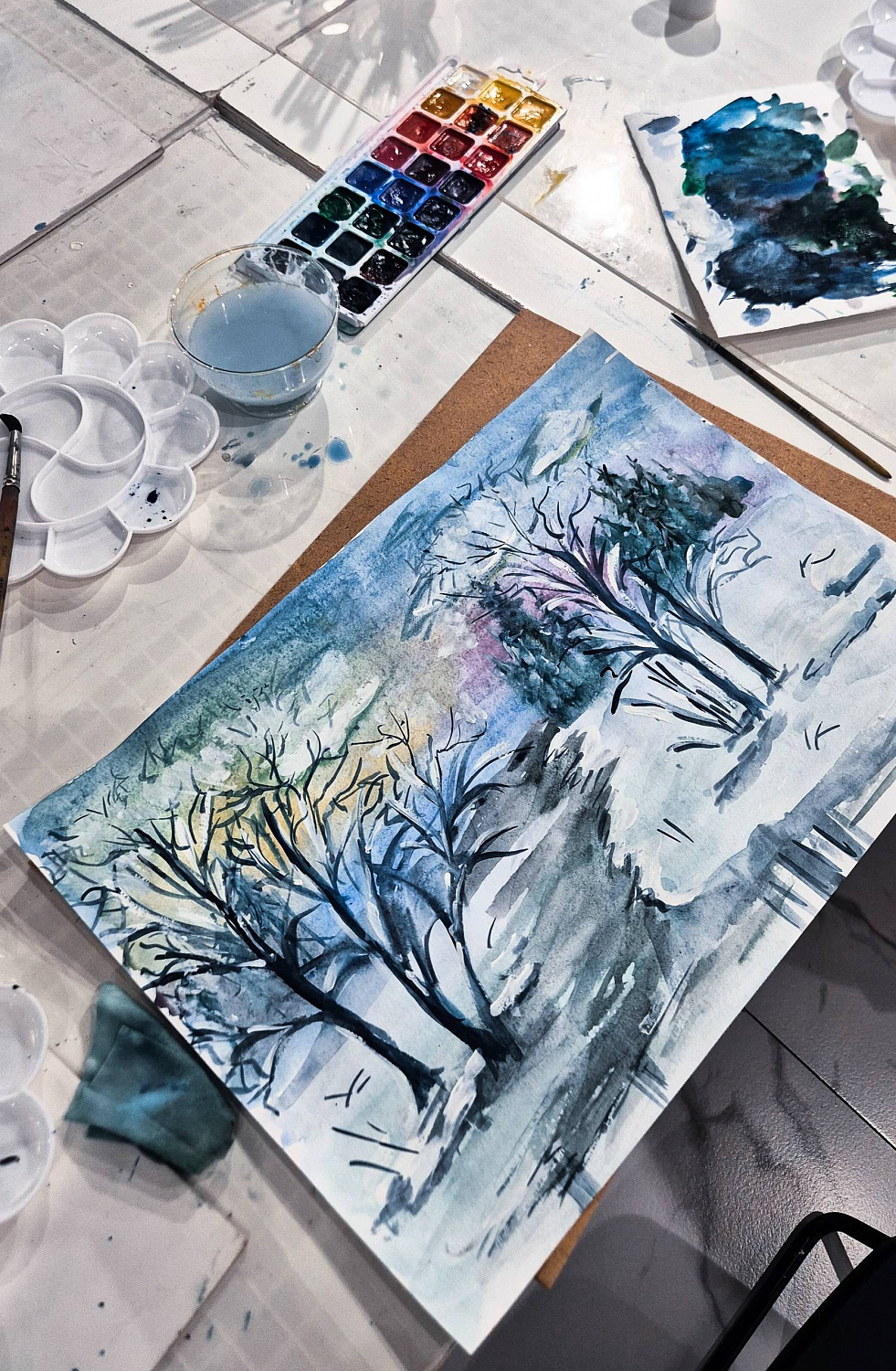 Долголеты познакомились с «Магией зимнего пейзажа» 