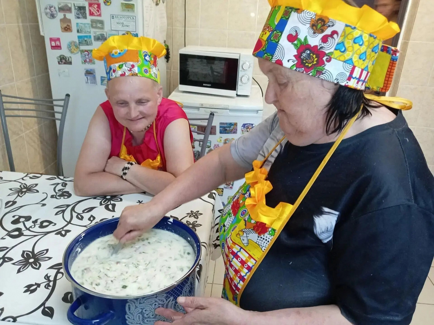 Участники кружка «Поварёнок» приготовили вкусную окрошку