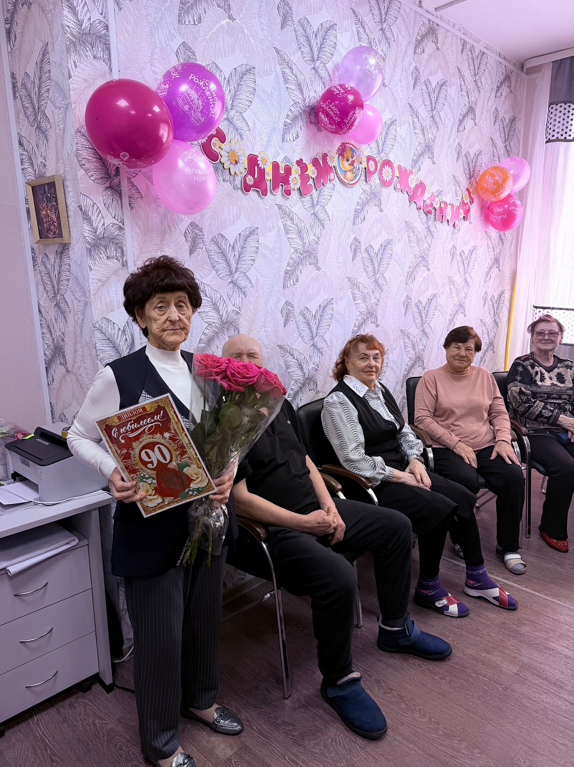 Амурские долголеты поздравили юбиляра-долгожителя 